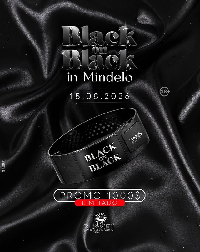 Flyer — Black on Black · Mindelo